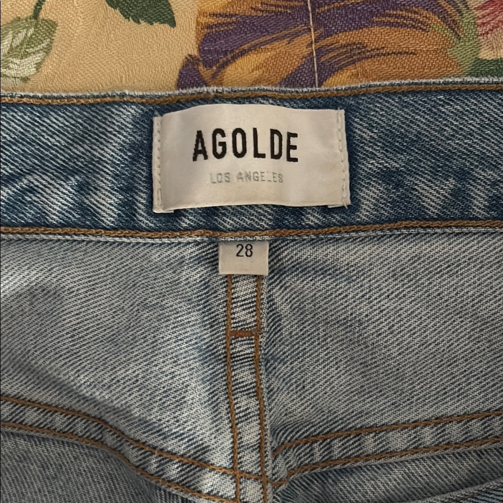 Agolde Cherie High Rise Straight Merit Jeans